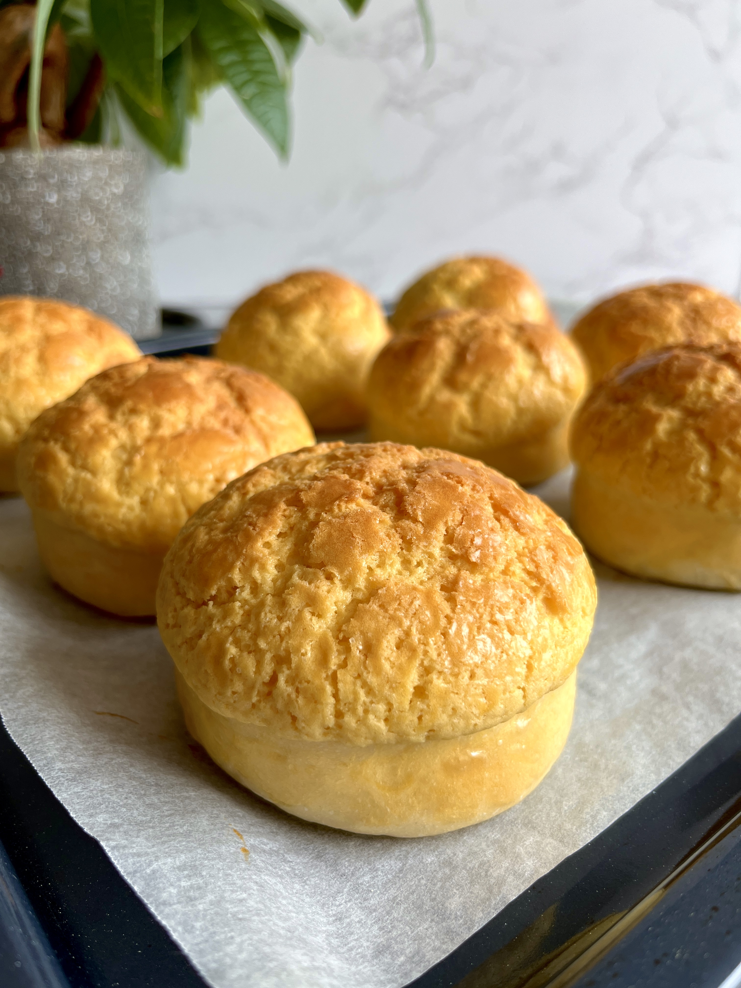With a crunchy crust and a fluffy springy bread, Hong Kong style pineapple buns give you the best of both worlds.