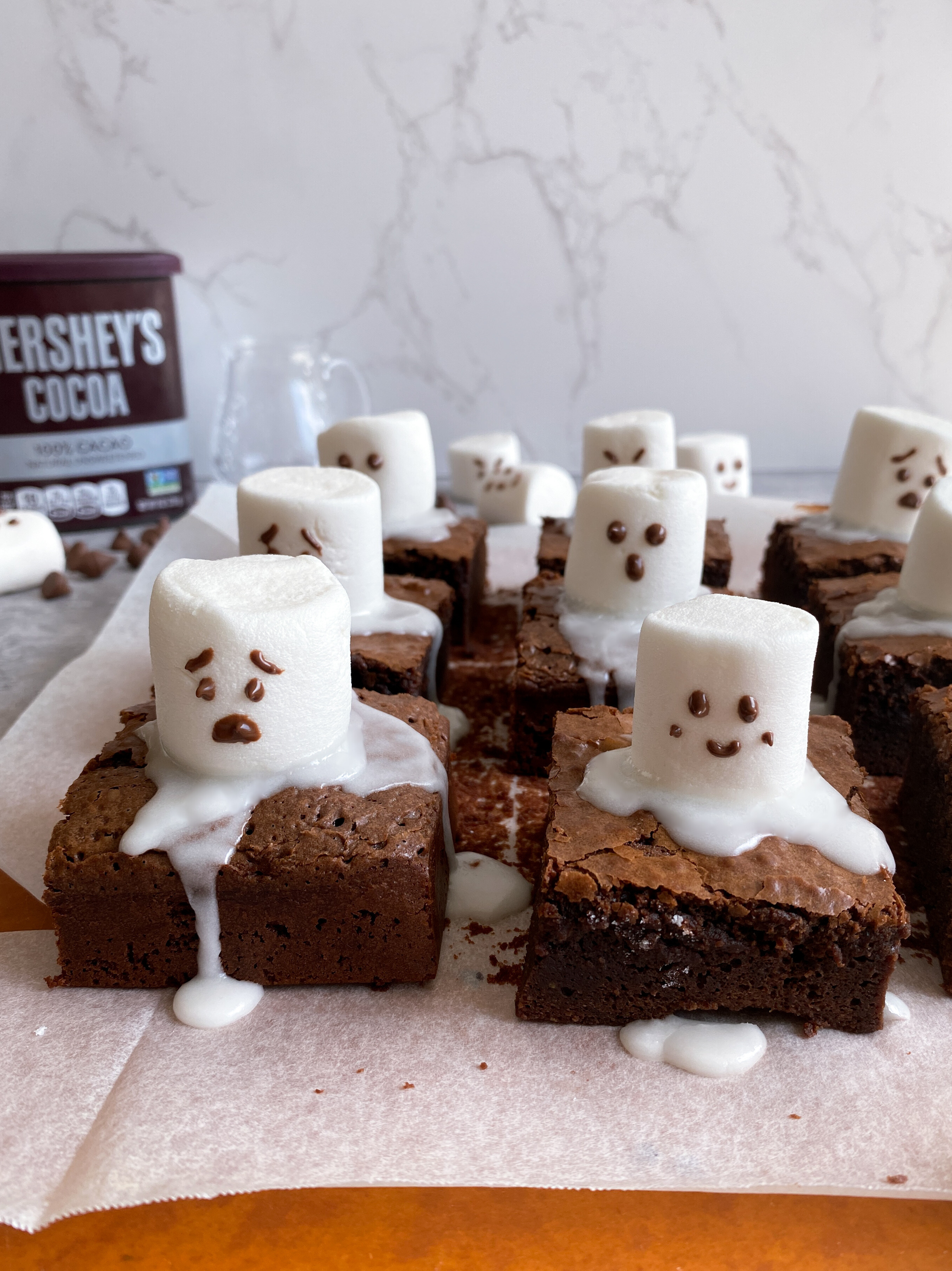 Spooky Ghost Brownies