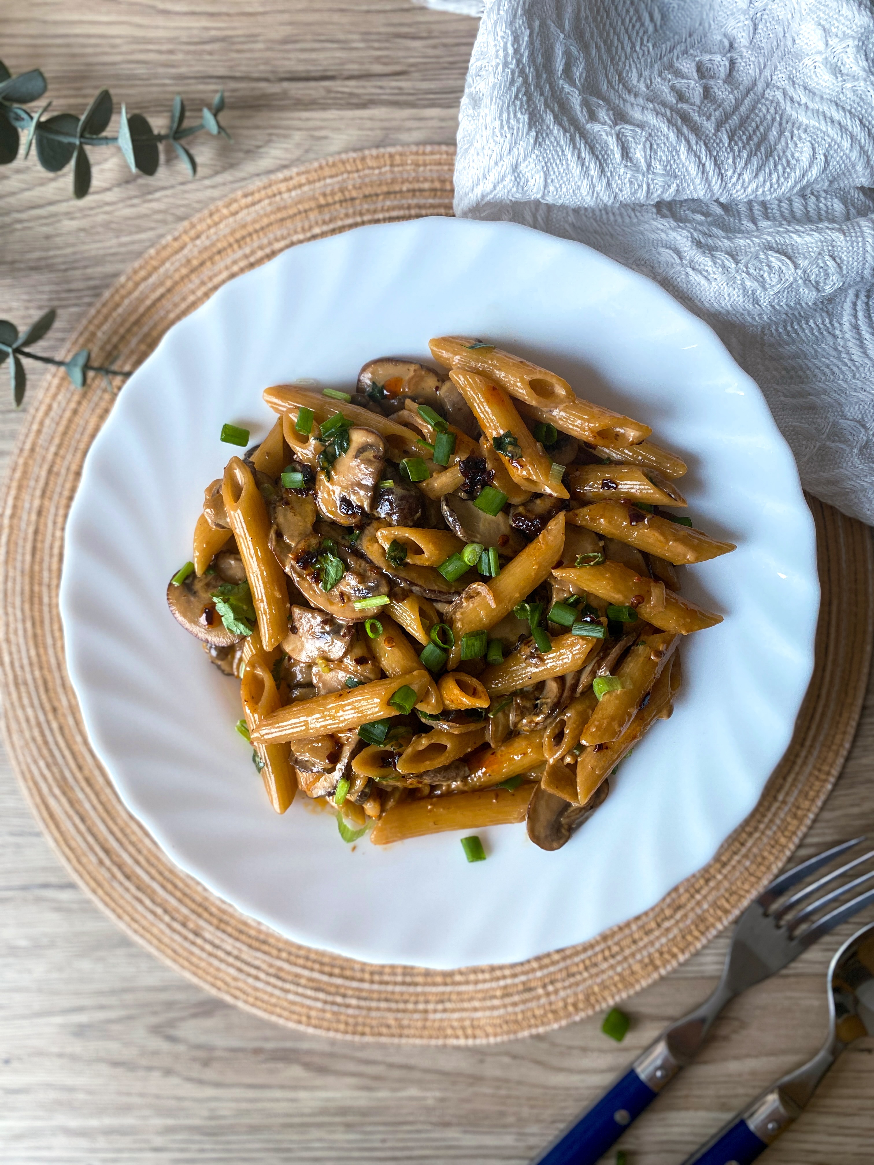 Miso Mushroom Pasta